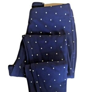Chico’s Ponte Foil Blue Polka Dot Full Length Leggings Woman’s Size 12 Chico’s 2